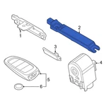 Hyundai 95460G8000 Rear Inner Keyless Entry Antenna New. Price: $61.53.