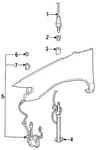 Genuine Ford Body & Cable F6XZ-18813-AA New. Price: $20.34.
