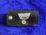 Leather Ford Crest Key Case Ring Chain Fob Accessory Truck Bronco Falcon Used. Price: $28.00.