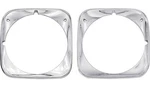 Oer Chrome Headlamp Bezel Set For 1971 Chevy Chevelle Camino And Malibu New. Price: $138.98.