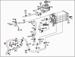 Genuine Mercedes Feed Line Water Pump 2782001852 New. Price: $38.54.