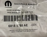 Chrysler Cell And Sdars Cable 68185788AE New Oem. Price: $31.05.