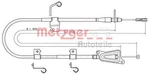 Metzger 17.0336 Cable, Parking Brake For Nissan Neu. Price: $45.43.