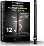 Rubber Antenna For Truck (12INCH) Ecoauto Dodge Gmc Chevy Wrangler (matt Black) New. Price: $25.00.