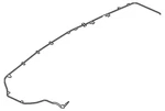 Genuine Mitsubishi Antenna Cable 8723A258 New. Price: $143.10.