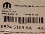 Dodge/jeep/mopar Oem 2014-2019 Antenna Cable 68245155AA New In Package Nos. Price: $49.00.