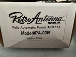 New Retro Manufacturing PA03B Black Miniature Fully Automatic Power Antenna. Price: $99.75.