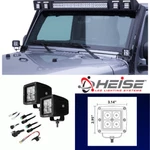 Heise HE-CL22PK 3 " Led Cube Light -flood- (pair) W/ Wiring Harness Included!! New. Price: $174.95.