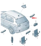 New Volkswagen Tiguan AD1 Right Upper Antenna Amplifier 5NA035577E. Price: $116.82.