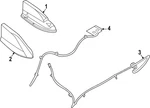 Genuine Nissan Radio Antenna Mast 28208-9BU1A New. Price: $60.03.