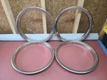 Vintage Set Of Four Gm Ford Dodge Ram 16" Truck Trim 4 Rings Classic Used. Price: $119.99.