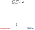 Jeep 2014-2015 Cherokee Base Cable And Bracket Antenna 5064642AE Used. Price: $109.99.