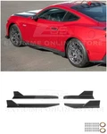 24-UP Ford Mustang S650 GT500 Performance Matte Black Side Skirts Extension New. Price: $3129.98.