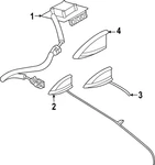 Genuine Nissan Radio Antenna Cover 28228-6WK0A New. Price: $56.15.