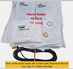 New 10 Pk Harris Radio AN-125001-004 Thick Roof Mount Low Loss 15' Cable Usa. Price: $99.99.