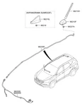 Hyundai 96210-4Z050-SWP Combination Antenna Assembly 2016-2018 Santa Fe New. Price: $300.00.