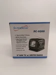 Supersonic Model FC-9200 Portable 5" Black & White Tv With Am/fm Radio Vintage Open. Price: $64.99.
