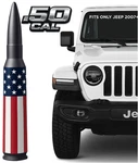 50 Cal Badass Bullet Antenna For 2007+ Jeep Wrangler Jk/jl ( American Flag) New. Price: $25.00.