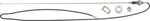 1971-74 Dodge B-body With Fixed Mast Front Fender Antenna Set New. Price: $146.54.