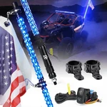 5FT Lighted Whip Chasing Blue + Aluminum Bracket For Utv Rzr Sand Rail Buggy New. Price: $53.19.