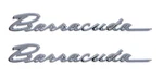 Oer Zinc Diecast Front Fender Emblem Set For 1968 Plymouth Barracuda Models New. Price: $144.98.