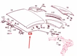 Mercedes-benz Sl R230 Roof Release Cable A2307900459 No Import Duties To New. Price: $94.42.