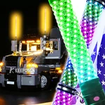 Pair 1.8" X 3FT Fat Whip Lights Rgb Music Chasing Antennas For Mack Anthem Truck New. Price: $139.25.