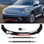 For Vw Volkswagen Beetle Car Black Red Front Bumper Lip Splitter+strut Rods New. Price: $85.49.