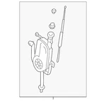 Genuine Mitsubishi Power Antenna MR368947 New. Price: $238.78.