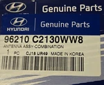 96210C2130WW8 Antenna Assy-combination Hyundai New. Price: $280.00.