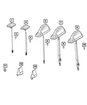 Genuine Mopar Antenna Body And Cable 68537883AA New. Price: $57.89.