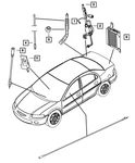 Genuine Mopar Power Antenna Export 4760939AD New. Price: $109.53.