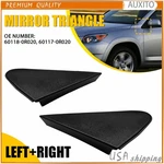 1PAIR Mirror Fender Corner Trim Molding Cover Triangle For Toyota RAV4 09-2012 S New. Price: $13.29.