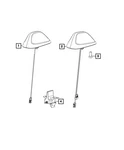 Genuine Mopar Base Cable And Bracket Antenna 6ZP28RUWAA New. Price: $102.96.