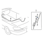 For Toyota Corolla 1998-2002 8639606010 Radio Antenna Base Nut New. Price: $27.92.