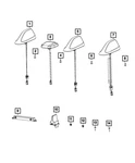 Genuine Mopar Cable & Base Assembly Antenna 68615196AA New. Price: $44.95.