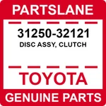 31250-32121 Toyota Oem Genuine Disc Assy, Clutch New. Price: $37.73.