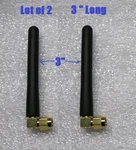 Lot 2 Wi-fi Wireless Internet Rf Micro Antenna Aerial Black 3" Rp-sma Male New. Price: $6.99.