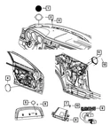 Genuine Mopar Amplifier Bracket 68053498AA New. Price: $5.38.