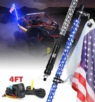 Blue 4FT Led Whip Remote Rgb Chasing Antenas Light For Polaris Rzr 900 Utv Atv New. Price: $48.00.