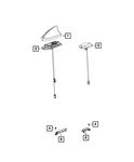 Genuine Mopar Base Cable And Bracket Antenna 68284664AA New. Price: $11.60.