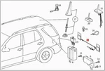 Genuine Mercedes W163 Suv Bumper Antenna 1638201775 New. Price: $315.73.