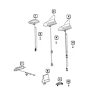 Genuine Mopar Cable & Base Assembly Antenna 5YS48FFBAA New. Price: $91.23.