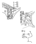 Genuine Mopar Base Cable And Bracket Antenna 5064607AA New. Price: $54.96.