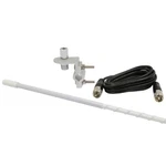 Roadpro RP-83W White Foot Single Mirror Mount Cb Antenna Kit With 9 Cable New. Price: $48.06.