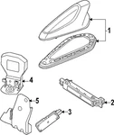 Genuine Audi Antenna Assembly 8B3-035-503-B-Y9B New. Price: $197.31.