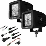 Heise HE-CL22PK 3" Cube Flood Light 4 Led, 2-PACK New. Price: $64.95.