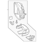 Genuine Honda Mirror Housing 76205-T5R-A11 New. Price: $116.62.