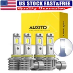 Auxito 9005+9006 Led Headlight Kit Bulbs High Low Beam White 40000LM Canbus 4PCS New. Price: $44.64.