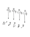 Genuine Mopar Cable & Base Assembly Antenna 68627929AA New. Price: $34.10.